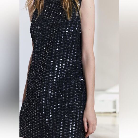 Zara tweed sequin mini dress - Picture 2 of 7